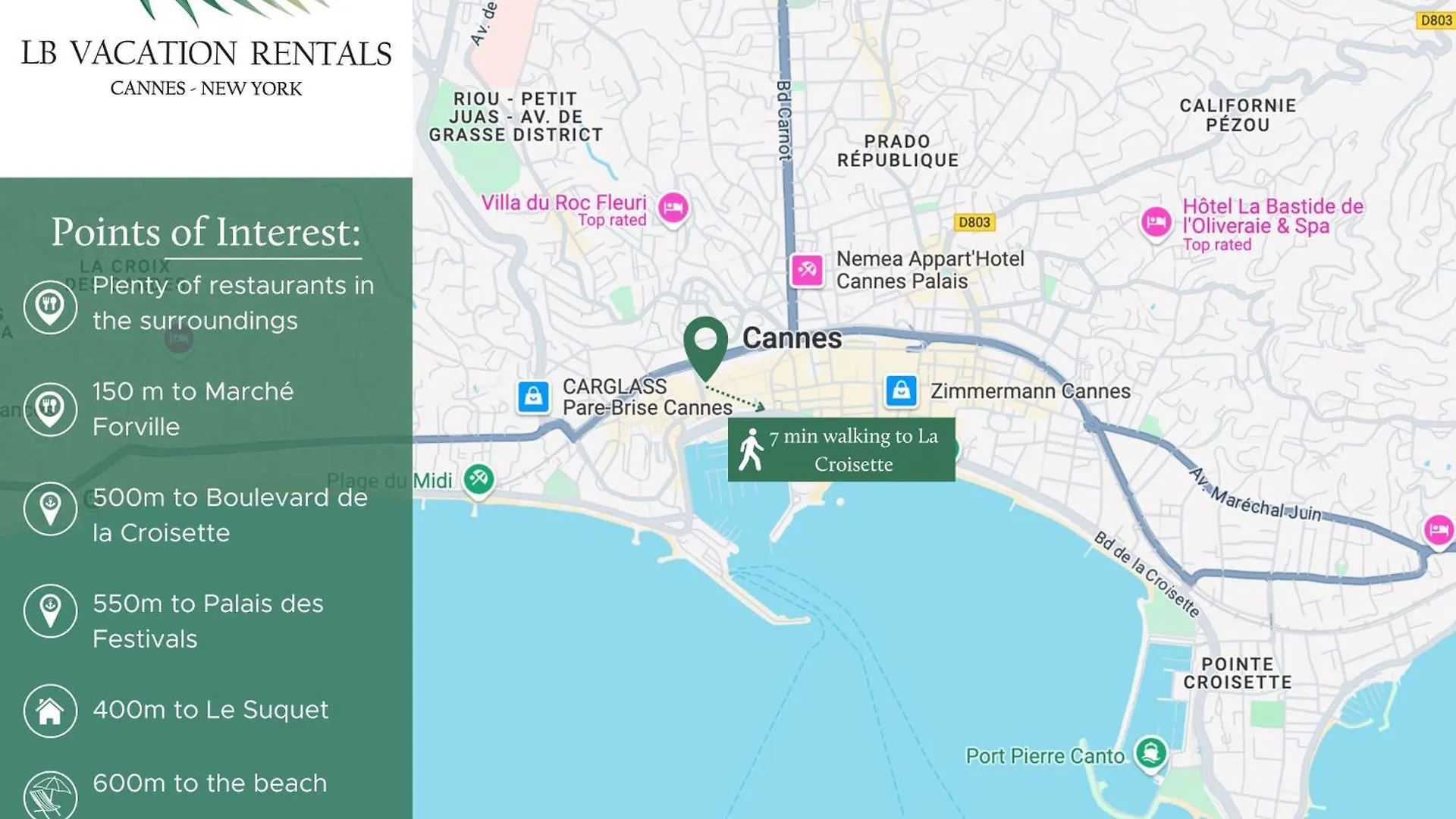 Lb Vacation Rentals I Penthouse 1Br - Cannes Center - Marche Forville - 5 Min Palais, Croisette & Plages France